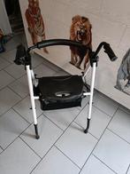 Tribune deambulateur pliable 2 pieds,2roues,siège et dossier, Diversen, Ophalen, Opvouwbaar