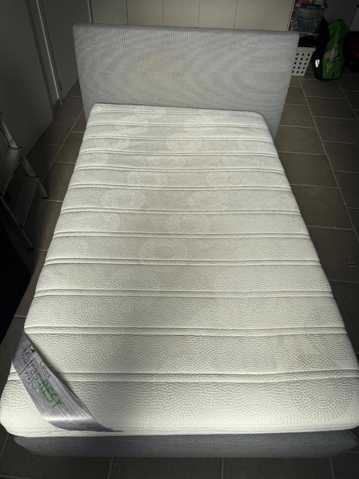 Lit Boxspring Velda 120x200 cm, matelas ressorts ensachés, Maison & Meubles, Chambre à coucher | Lits, Comme neuf, Une personne
