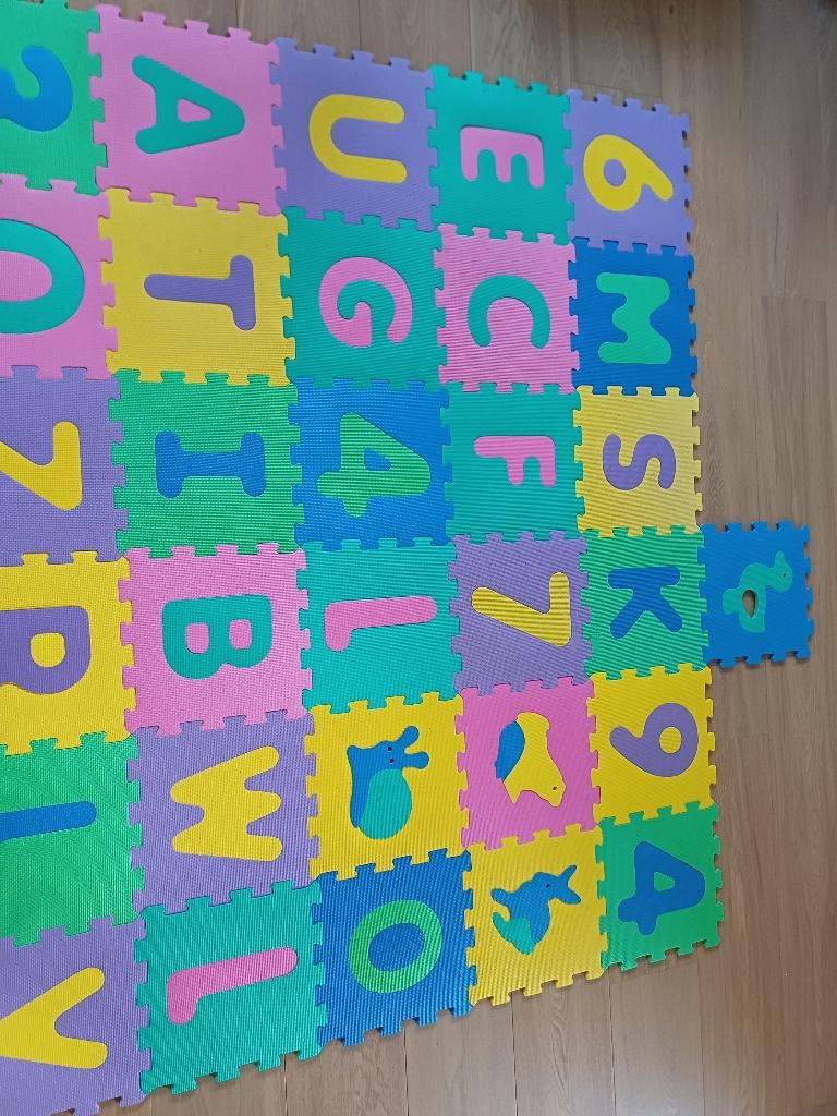 Foam puzzelstukken, Kinderen en Baby's, Speelgoed | Babyspeelgoed, Gebruikt, Overige typen, Ophalen