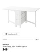 Table pliable Ikea Norden, Enlèvement, Utilisé