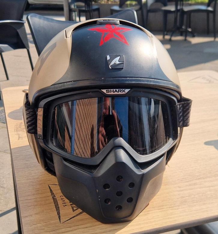 Motohelm👍SHARK👍Jet helm👍m: M👍, Motoren, Kleding | Motorhelmen, Integraalhelm, M, Shark, Tweedehands, Ophalen of Verzenden