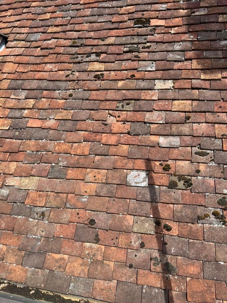 Carrelage bordeaux 400/500 m2, Enlèvement ou Envoi, Pierre ou Argile, Utilisé, Rouge