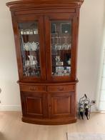 Mooie buffetkast Ebeno in massief kerselaar, Huis en Inrichting, Ophalen, Glas, 200 cm of meer, Zo goed als nieuw