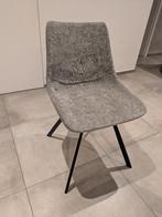 6 chaises et 2 fauteuils de salle à manger, Maison & Meubles, Chaises, Tissus, Gris, Comme neuf, Enlèvement