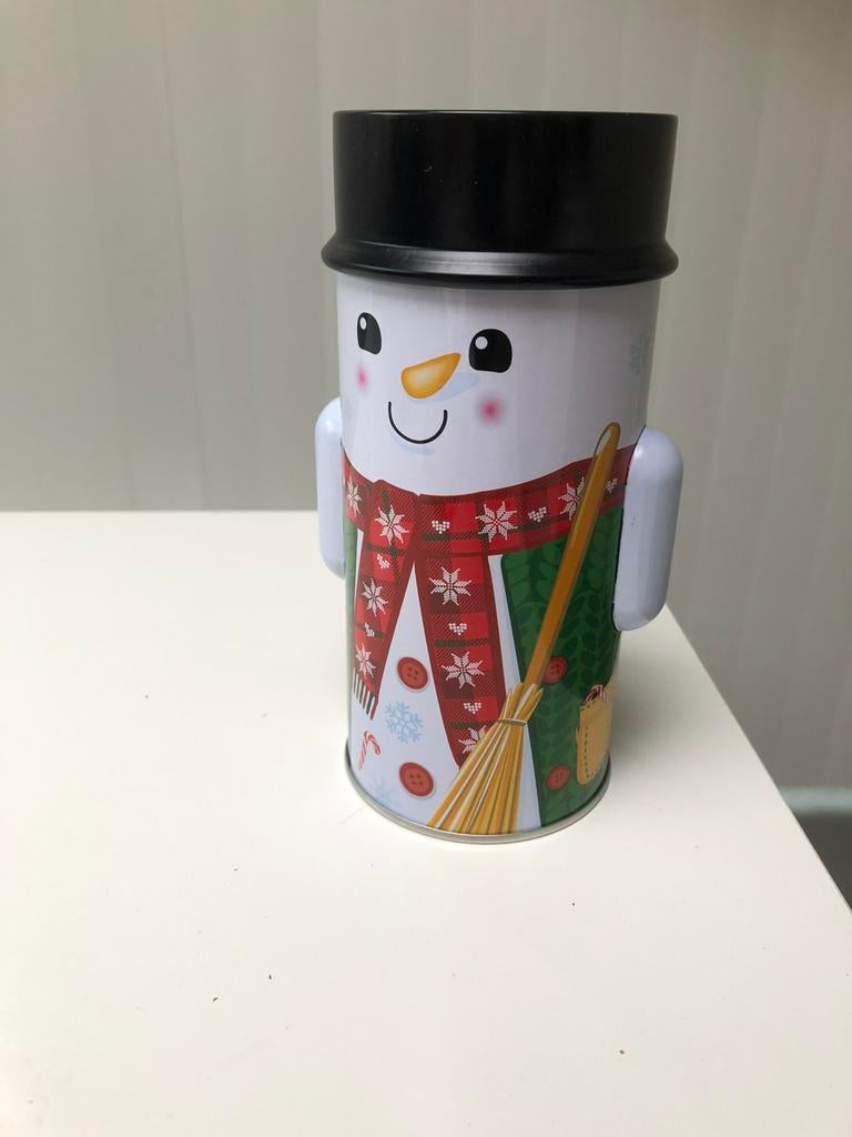 Nieuwe blikken doos sneeuwman, Verzamelen, Ophalen of Verzenden, Nieuw, Overige, Overige merken