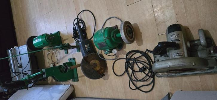 Slijpmachine, slijpmachine, kolomboormachine, messenslijper, Doe-het-zelf en Bouw, Gereedschapskisten, Ophalen