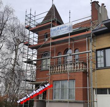 Echafaudage Multidirectionnel Olan Layher Afix MJ Scafom 102, Enlèvement, Échafaudage de façade
