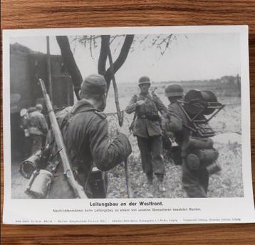 Photo du Kriegsberichter de la Wehrmacht Westfront allemand, Enlèvement ou Envoi