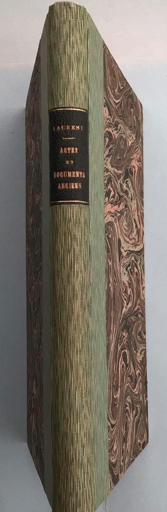 Actes Et Documents Anciens:Henri Laurent 1933., Antiek en Kunst, Antiek | Boeken en Manuscripten, Ophalen of Verzenden