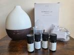 Aroma Diffuser met 7 ledkleuren en 4 etherische oliën, Comme neuf, Aroma, Enlèvement ou Envoi