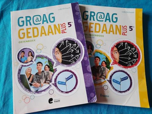 GR@AG GEDAAN PLUS 5de  Oefenboek + leerlingenboek + 2 cd, Livres, Livres scolaires, Enlèvement