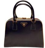 Prada Leather Handbag, Handtassen en Accessoires, Tassen | Damestassen, Handtas, Blauw, Ophalen of Verzenden, Zo goed als nieuw