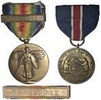 WW1 US Navy Victory Medal en NG Missouri Sevice Medal, Verzamelen, Militaria | Tweede Wereldoorlog, Ophalen of Verzenden, Marine