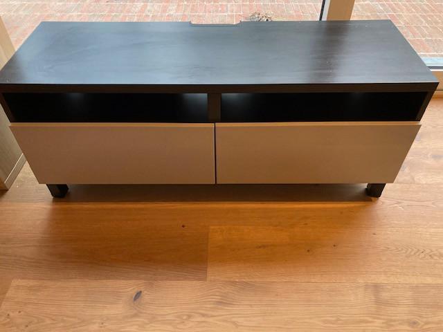 tv meubel met 2 lades, Huis en Inrichting, Kasten |Televisiemeubels, Zo goed als nieuw, Minder dan 100 cm, 100 tot 150 cm, 25 tot 50 cm