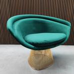 Knoll Warren Platner loungechair - groen velours, Enlèvement ou Envoi
