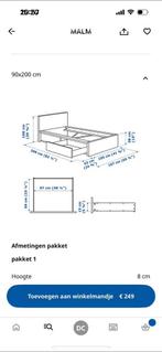 1 persoonsbed met lades in nieuwstaat!, Huis en Inrichting, Slaapkamer | Bedden, Ophalen, Zo goed als nieuw