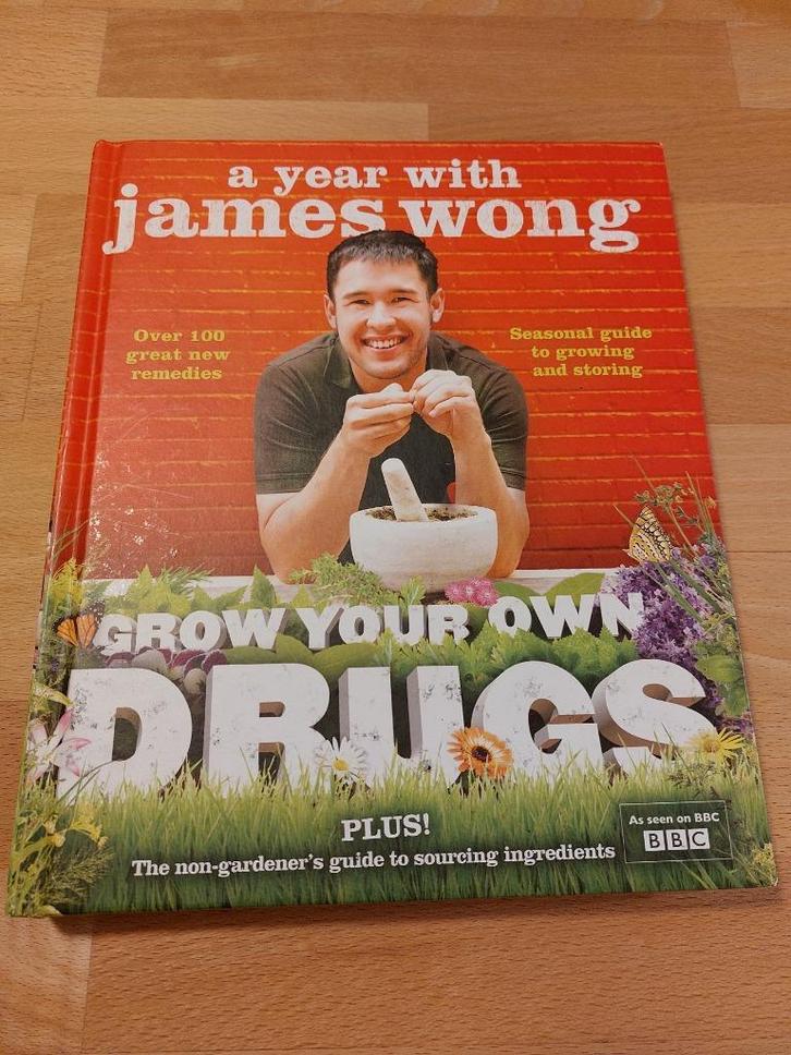 Grow your own drugs: a year with James Wong, Boeken, Hobby en Vrije tijd, Zo goed als nieuw, Overige onderwerpen, Ophalen of Verzenden