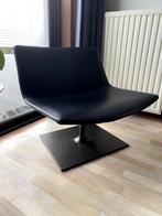 Unieke lederen design loungestoel met draaivoet Arper Catifa, 75 tot 100 cm, Metaal, 75 tot 100 cm, Zo goed als nieuw