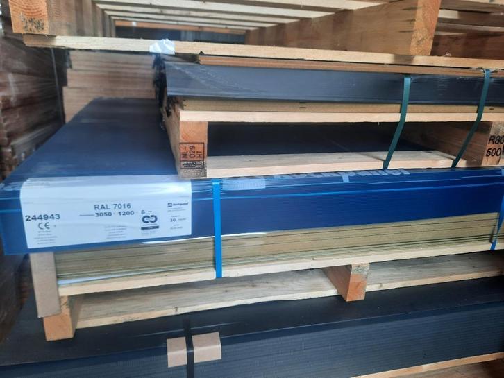 Nieuwe Rockpanel platen antraciet aan spotprijs, Doe-het-zelf en Bouw, Raamkozijnen en Schuifdeuren, Nieuw, Hout, Ophalen of Verzenden