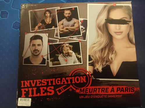 Jeu: Investigation Files : Meurtre à Paris, Hobby en Vrije tijd, Gezelschapsspellen | Bordspellen, Zo goed als nieuw, Een of twee spelers