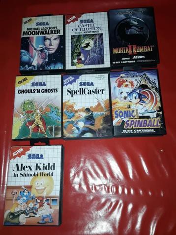 Sega master system megadrive moonwalker mortal kombat II  beschikbaar voor biedingen