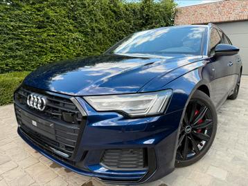 Audi A6 Avant 55 TFSI e Quattro Comp. Sport S tronic, Auto's, Audi, Automaat, 1984 cc, Blauw, Leder en Stof