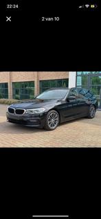 BMW 520 Mild-Hybrid 2021, Auto's, 1995 cc, Zwart, Leder, Break
