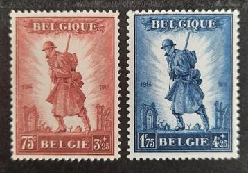 Belgique : COB 351/52 ** Infanterie 1932.