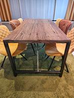 Industriële tafel, Huis en Inrichting, Tafels | Eettafels, Ophalen, Zo goed als nieuw