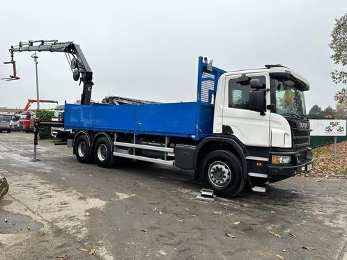 Scania P410 6x4 + CRANE HIAB X-HIDUO 188 ES-4 - RETARDER - R, Auto's, Vrachtwagens, Bedrijf, ABS, Elektrische buitenspiegels, Elektrische ramen