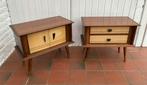 Vintage Scandinavische nachtkastjes, Huis en Inrichting, Slaapkamer | Nachtkastjes, Ophalen, Gebruikt