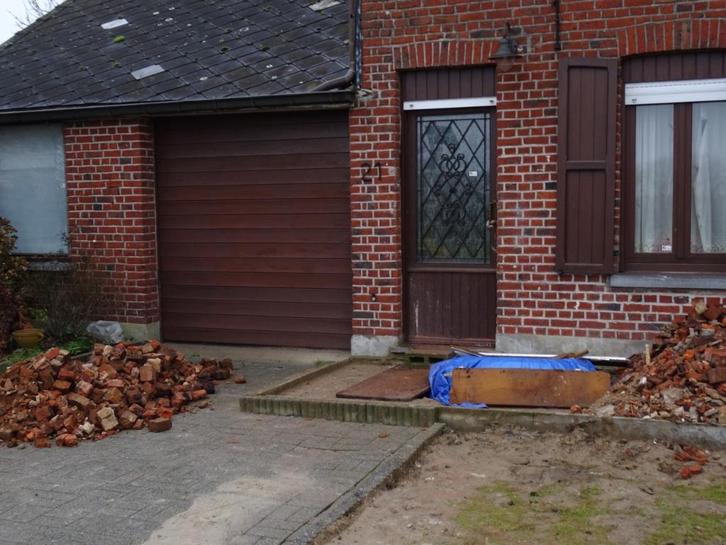 garagepoort elektrisch, Doe-het-zelf en Bouw, Deuren en Vliegenramen, Gebruikt, Garagedeur, 215 cm of meer, 120 cm of meer, Hout