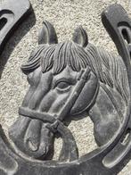 PRACHTIG HOEFIJZER IN GEPATINEERD GIETIJZER OM OP TE HANGEN, Tuin en Terras, Ophalen of Verzenden, Nieuw