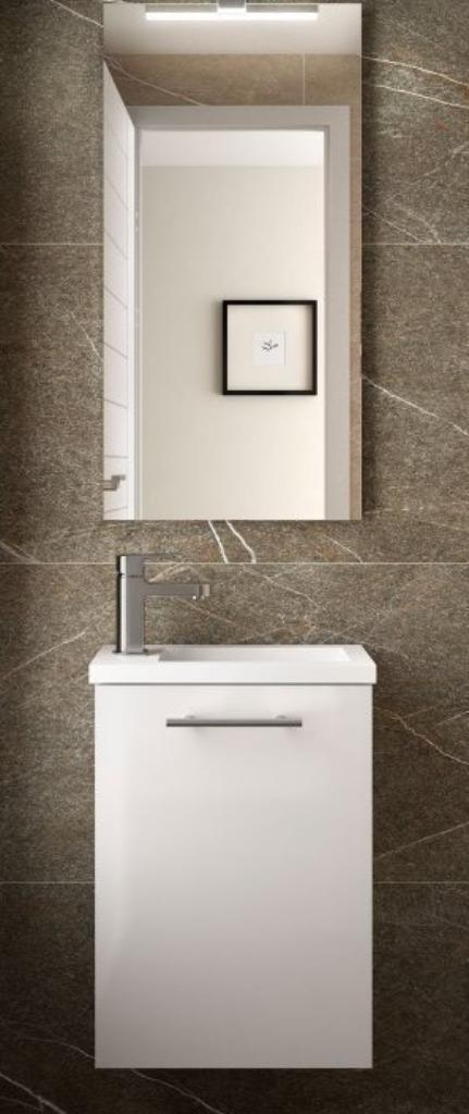 Ensemble lave-main Micro + miroir, Doe-het-zelf en Bouw, Sanitair, Nieuw, Wastafel, Ophalen