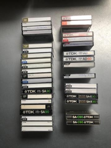 36 TDK SA en D cassettebandjes beschikbaar voor biedingen