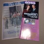 Koning Boudewijn overleden 1993:  2 magazines  + krant., Verzamelen, Koningshuis en Royalty, Ophalen of Verzenden, Zo goed als nieuw