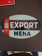 Reclamebord export mena, Verzamelen, Ophalen, Zo goed als nieuw, Reclamebord