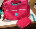 Kipling cartable Iniko + plumier 50 penns + singe en TBE, Verzenden, Gebruikt