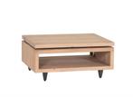 Salontafel Palacio 90x65x40cm - eik massief - naturel, Huis en Inrichting, Kasten |Televisiemeubels, Ophalen of Verzenden, Zo goed als nieuw