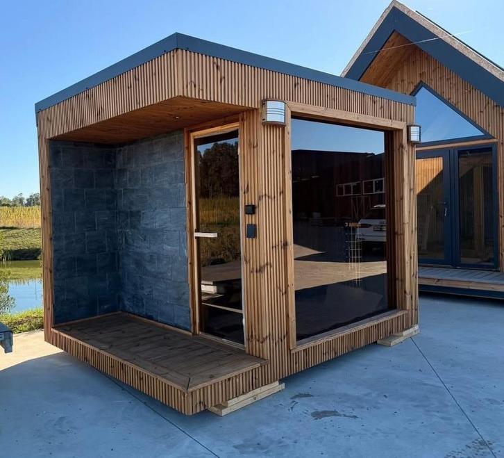 Sauna extérieure / outdoor sauna – fabrication premium, Jardin & Terrasse, Abris de jardin, Comme neuf, Bois, Enlèvement ou Envoi