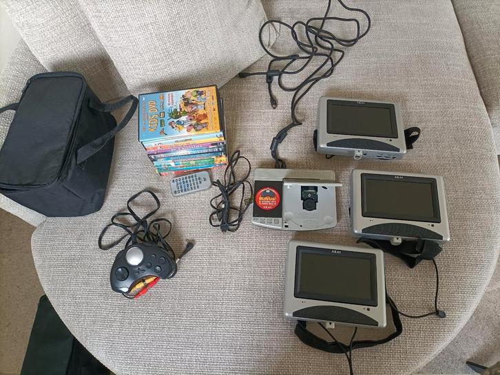 Tv, DVD's + spelconsole voor in auto - AKAI, Audio, Tv en Foto, Overige Audio, Tv en Foto, Ophalen of Verzenden