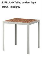 Tuintafel sjalland ikea lichtgrijs-hout, Tuin en Terras, Ophalen, Zo goed als nieuw, Aluminium