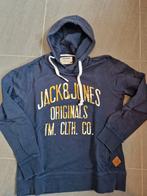 Blauwe trui/ hoodie merk Jack & Jones maat medium, Kleding | Heren, Truien en Vesten, Ophalen, Maat 48/50 (M), Blauw, Gedragen