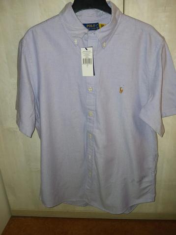 Ralph Lauren herenhemd – paars, maat L – nooit gedragen beschikbaar voor biedingen