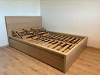 IKEA Malm bed 140x200 cm met 2 lattenbodems en 2 schuiven, Huis en Inrichting, Slaapkamer | Bedden, Ophalen, Gebruikt, Overige kleuren