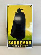 SANDEMAN emaille reclamebord, Ophalen of Verzenden, Gebruikt, Reclamebord