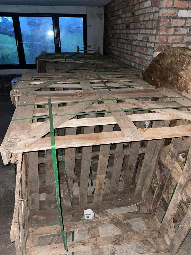 Houten open kisten voor opslag/transport, Doe-het-zelf en Bouw, Kratten en Dozen, Gebruikt, Bak of Kist, 100 cm of meer, 50 cm of meer