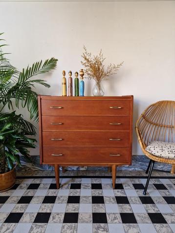 Vintage midcentury ladekast | commode | kast retro beschikbaar voor biedingen