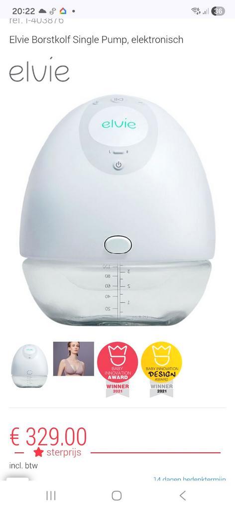 Elvi Borstkolf Single Pump, Enfants & Bébés, Aliments pour bébé & Accessoires, Tire-lait, Enlèvement