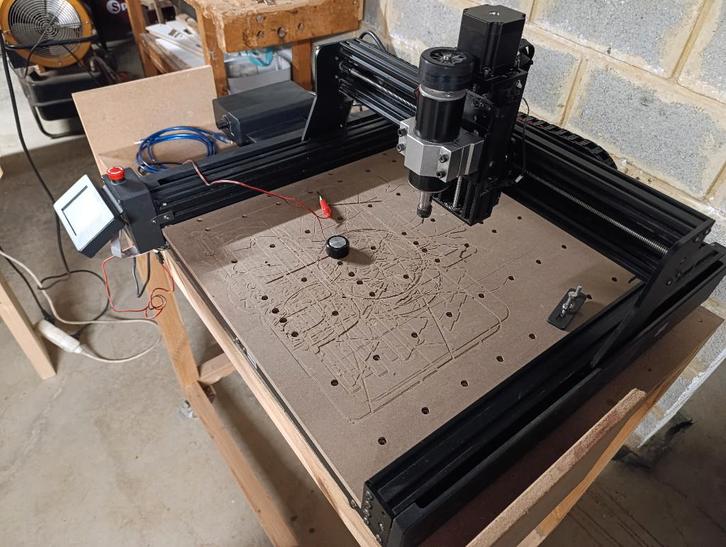 Fraise CNC 45 cm x 45 cm, Doe-het-zelf en Bouw, Overige Doe-Het-Zelf en Bouw, Zo goed als nieuw, Ophalen
